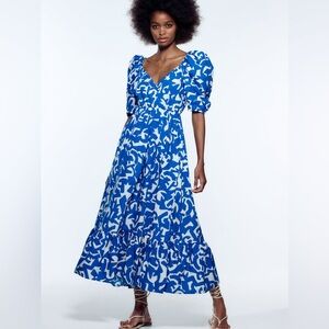 Printed Poplin Dress